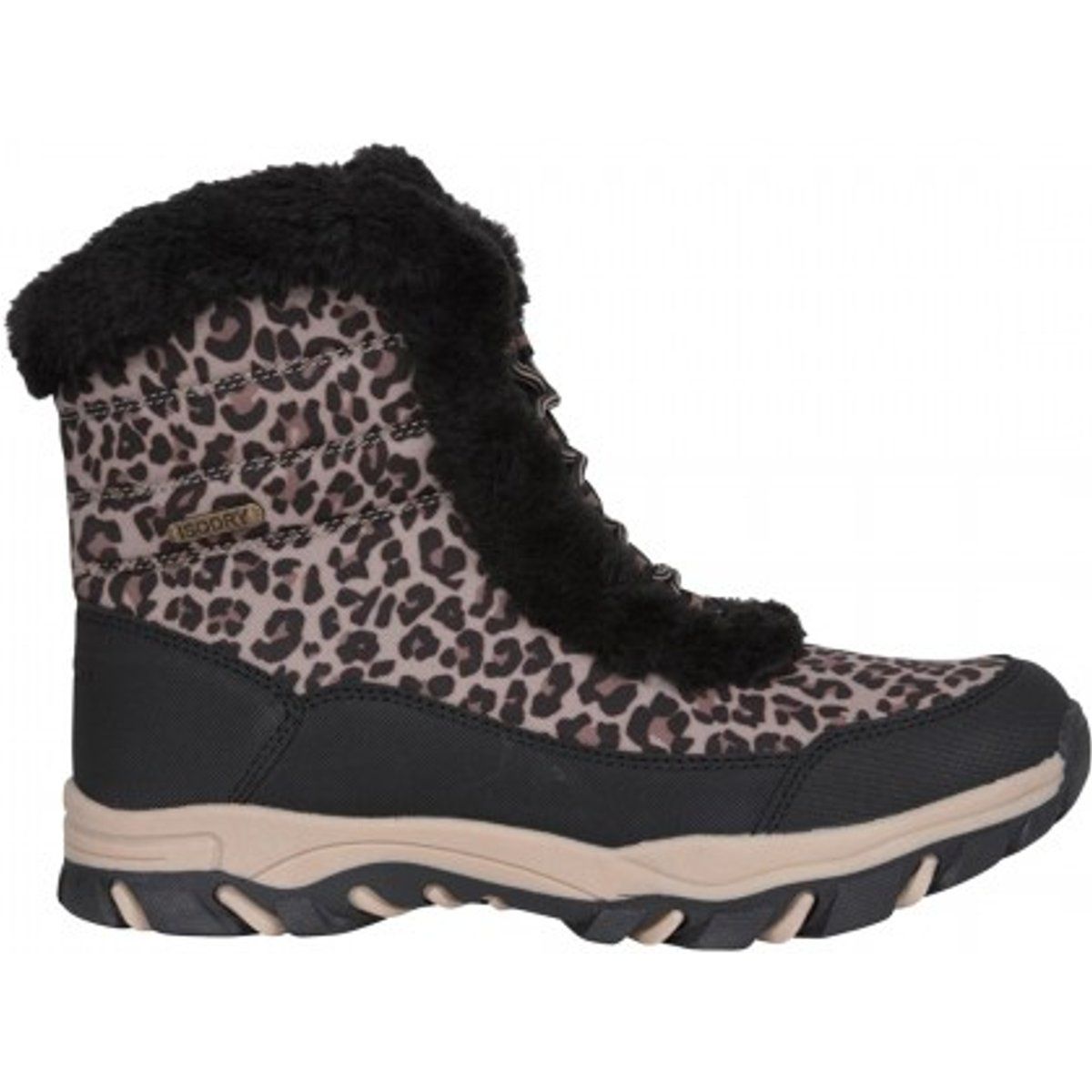 Mountain Warehouse - "Ohio" Leo-Muster Schneestiefel für Damen, Thermisches Material (Schwarz)