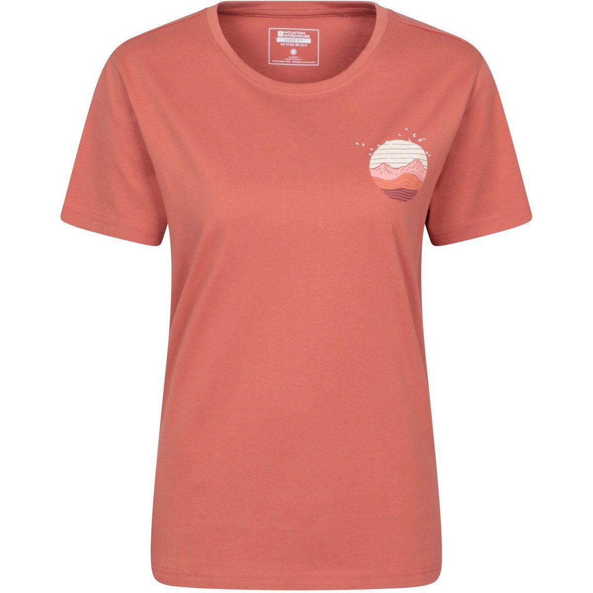 Damen Kurzarm T-Shirt mit Grafikdruck