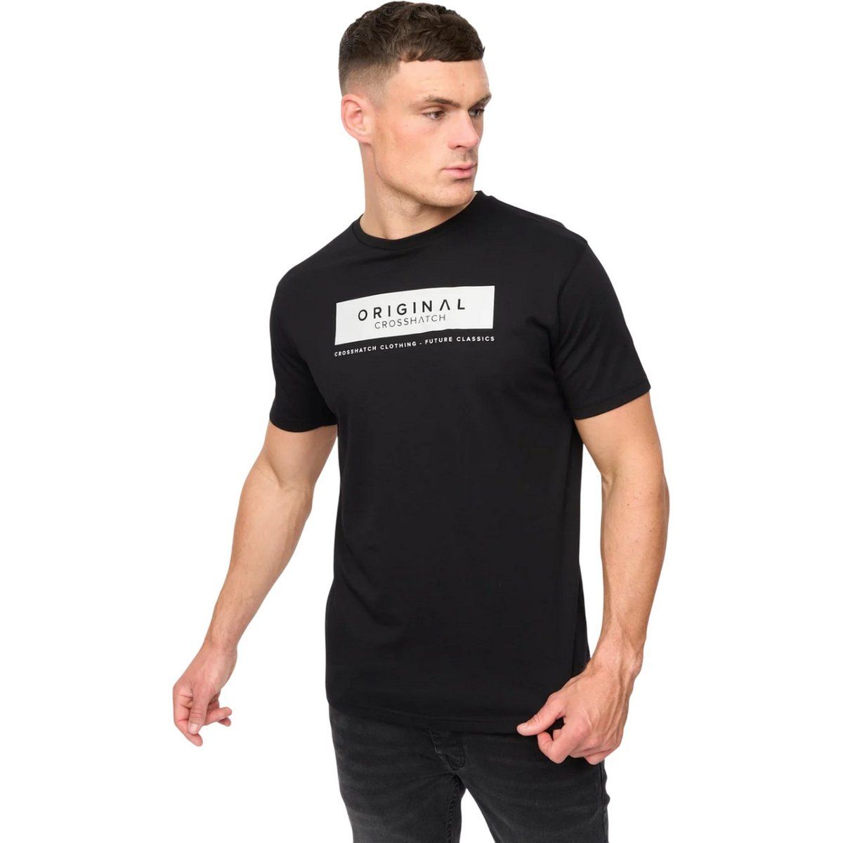 Herren T-Shirt mit Rundhalsausschnitt und Grafik
