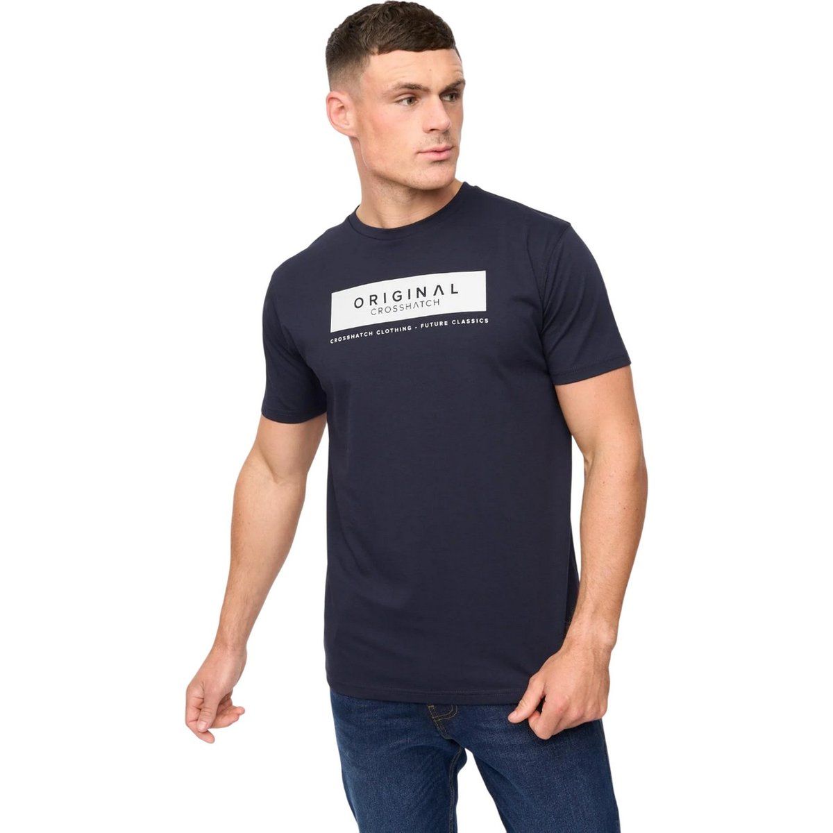 Herren Baumwoll T-Shirt mit Aufdruck