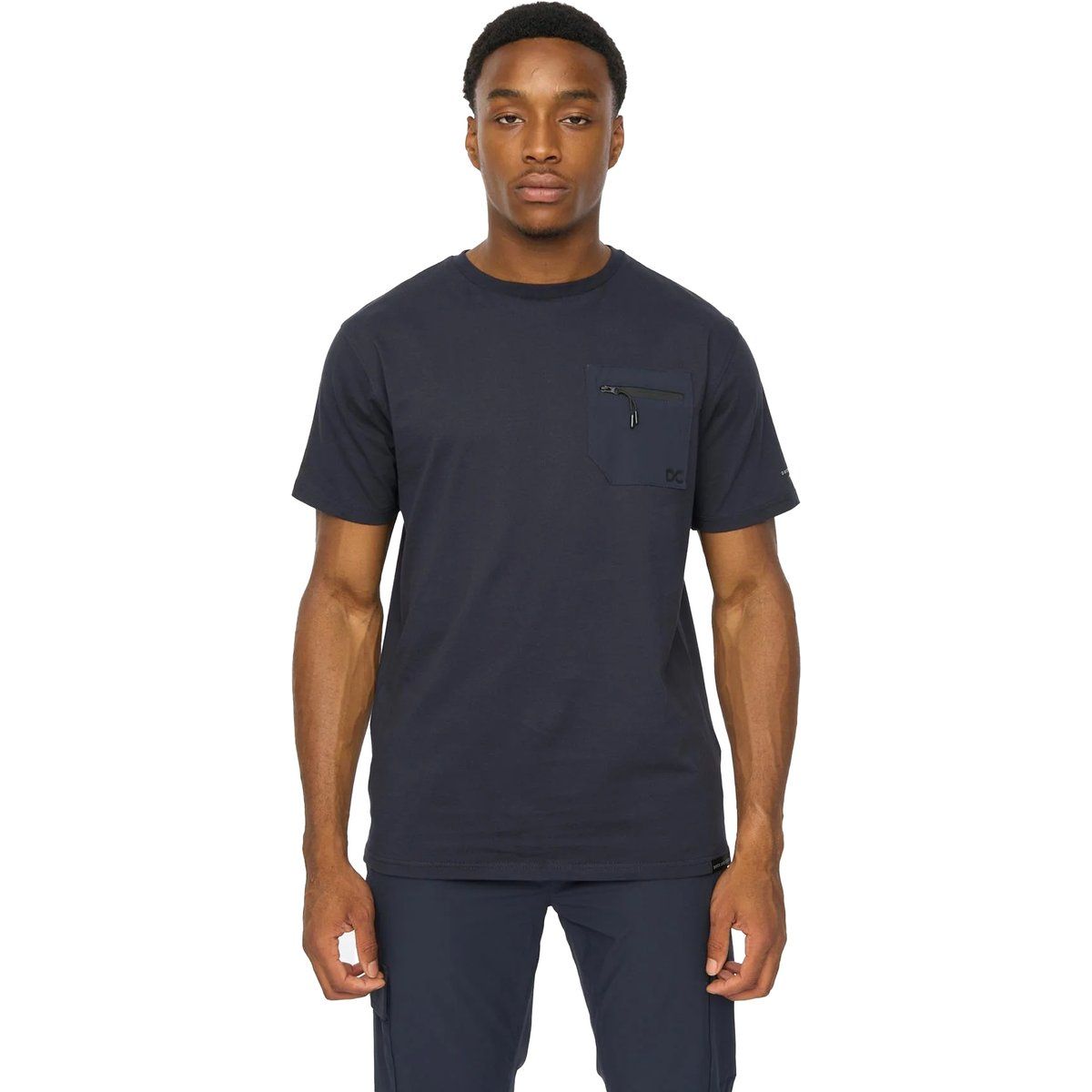 Herren Kurzarm T-Shirt mit Tasche