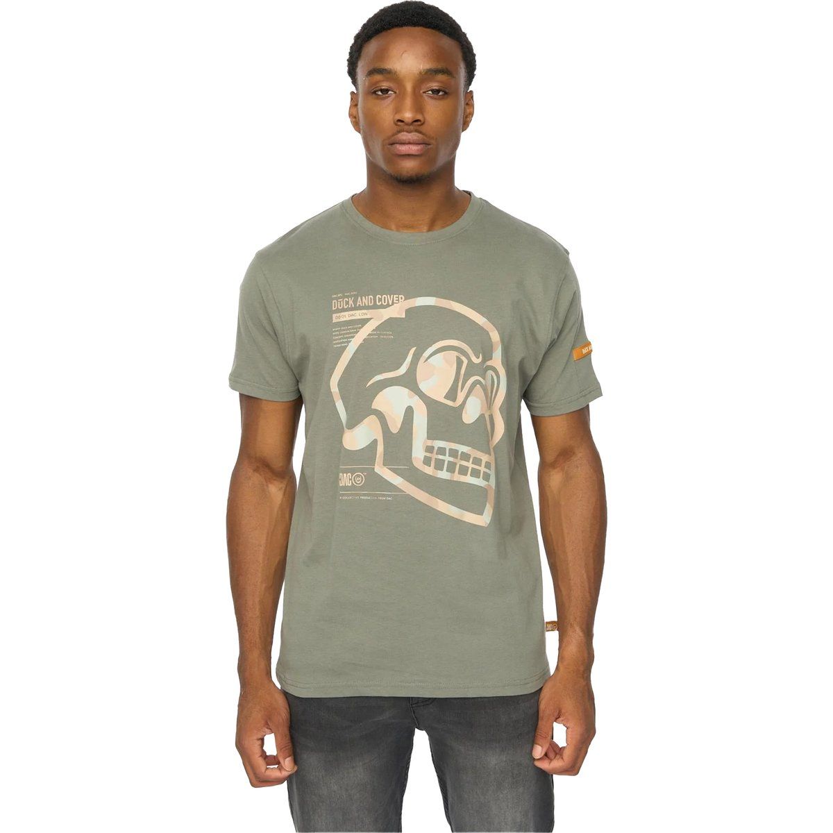 Herren T-Shirt mit Totenkopf Grafik