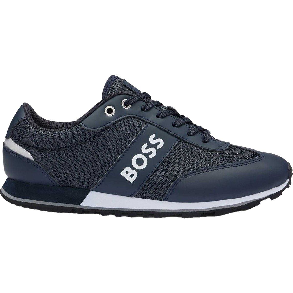 Sneaker mit Mesh-Einsatz, flaches Profil