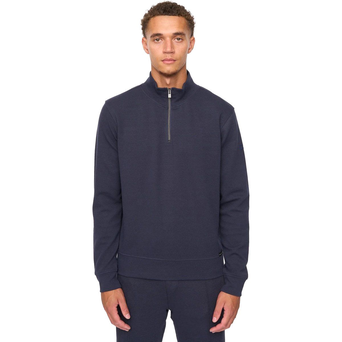 Duck and Cover - "Slellmoore" Sweatshirt für Herren, mit kurzem Reißverschluss (Marine)