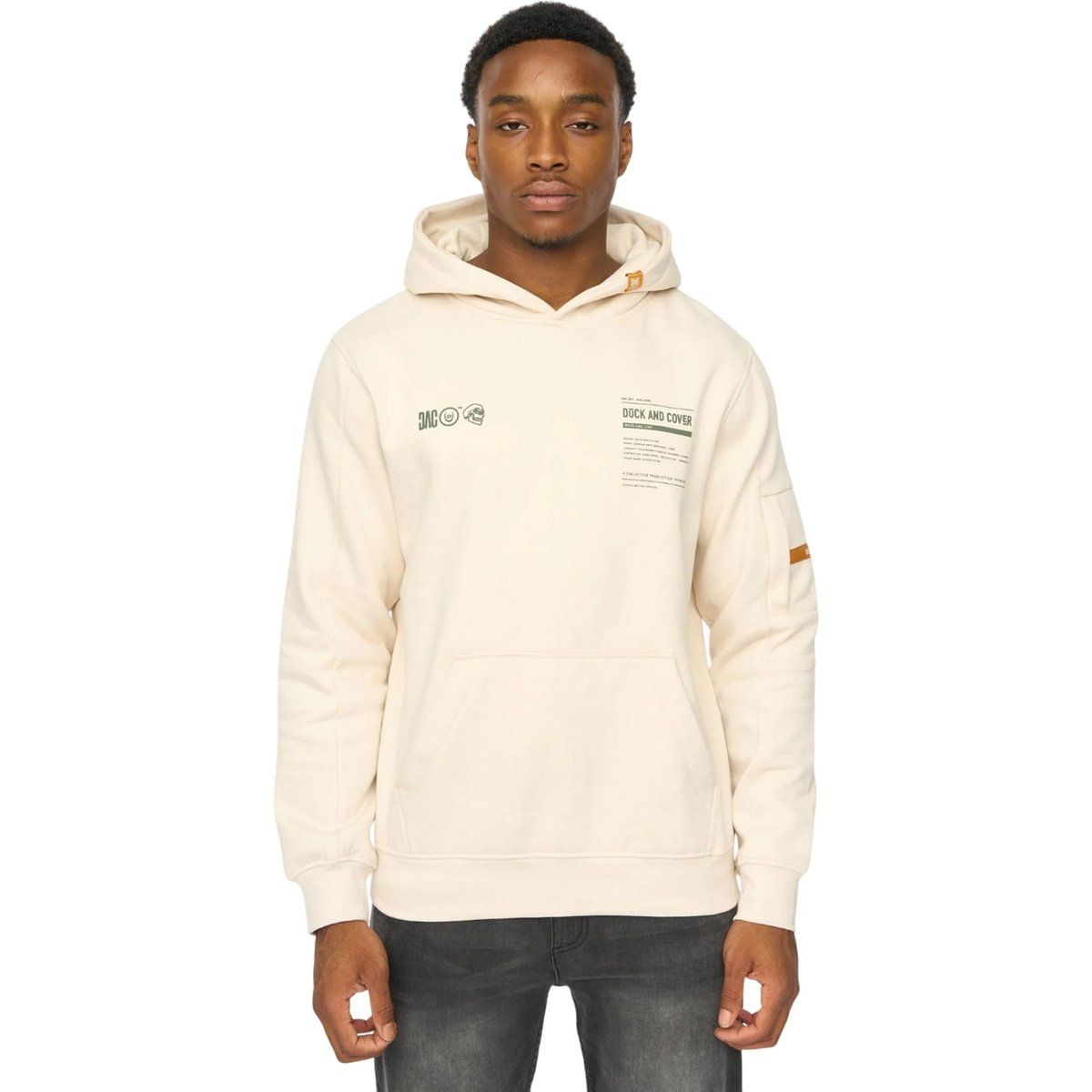 Duck and Cover - "Skullmatic" Kapuzenpullover für Herren (Naturweiß)