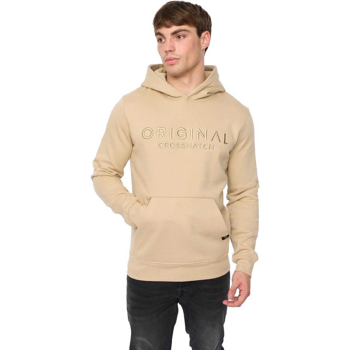 Herren Logo-Stickerei Kapuzenpullover