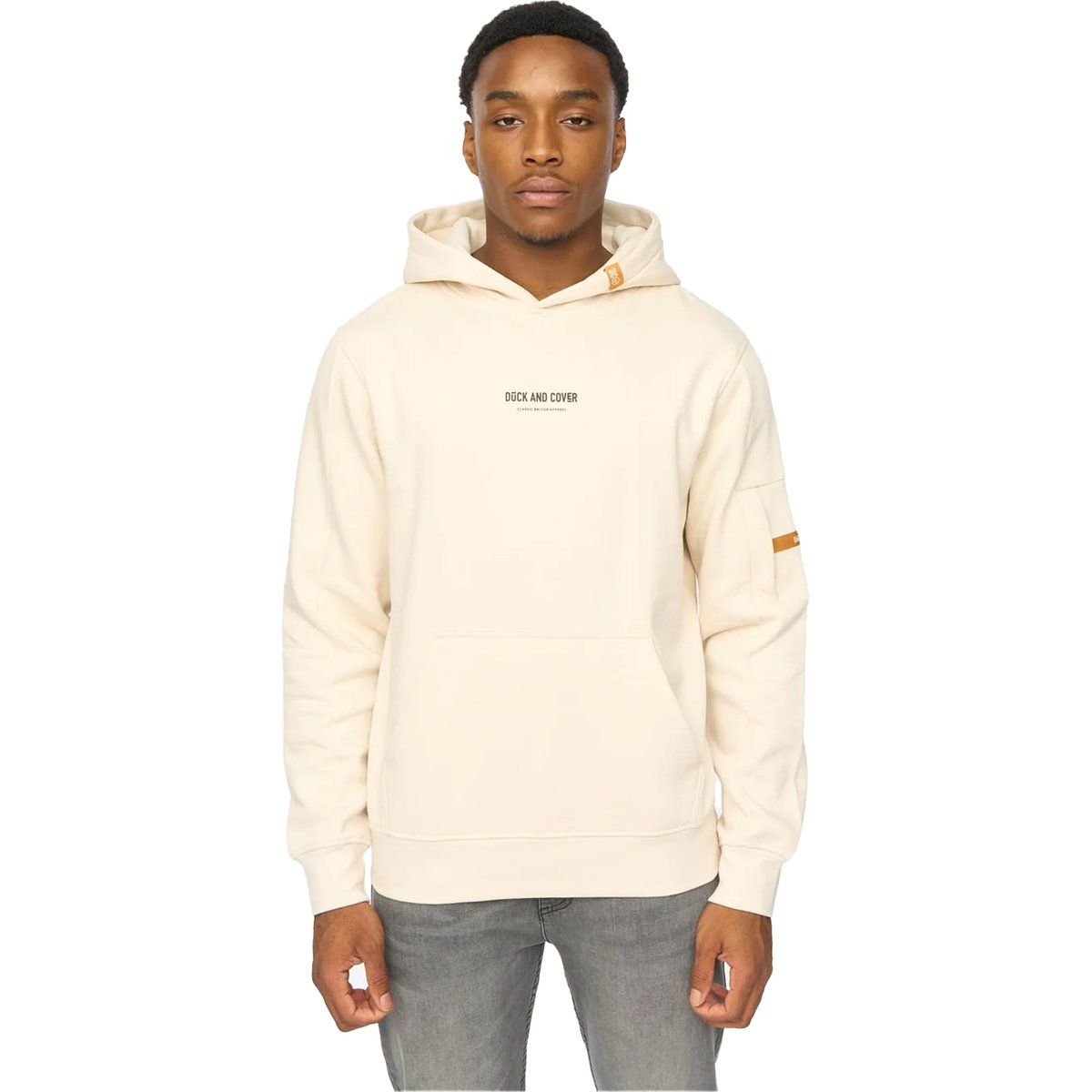 Duck and Cover - "Brammers V2" Kapuzenpullover für Herren (Naturweiß)