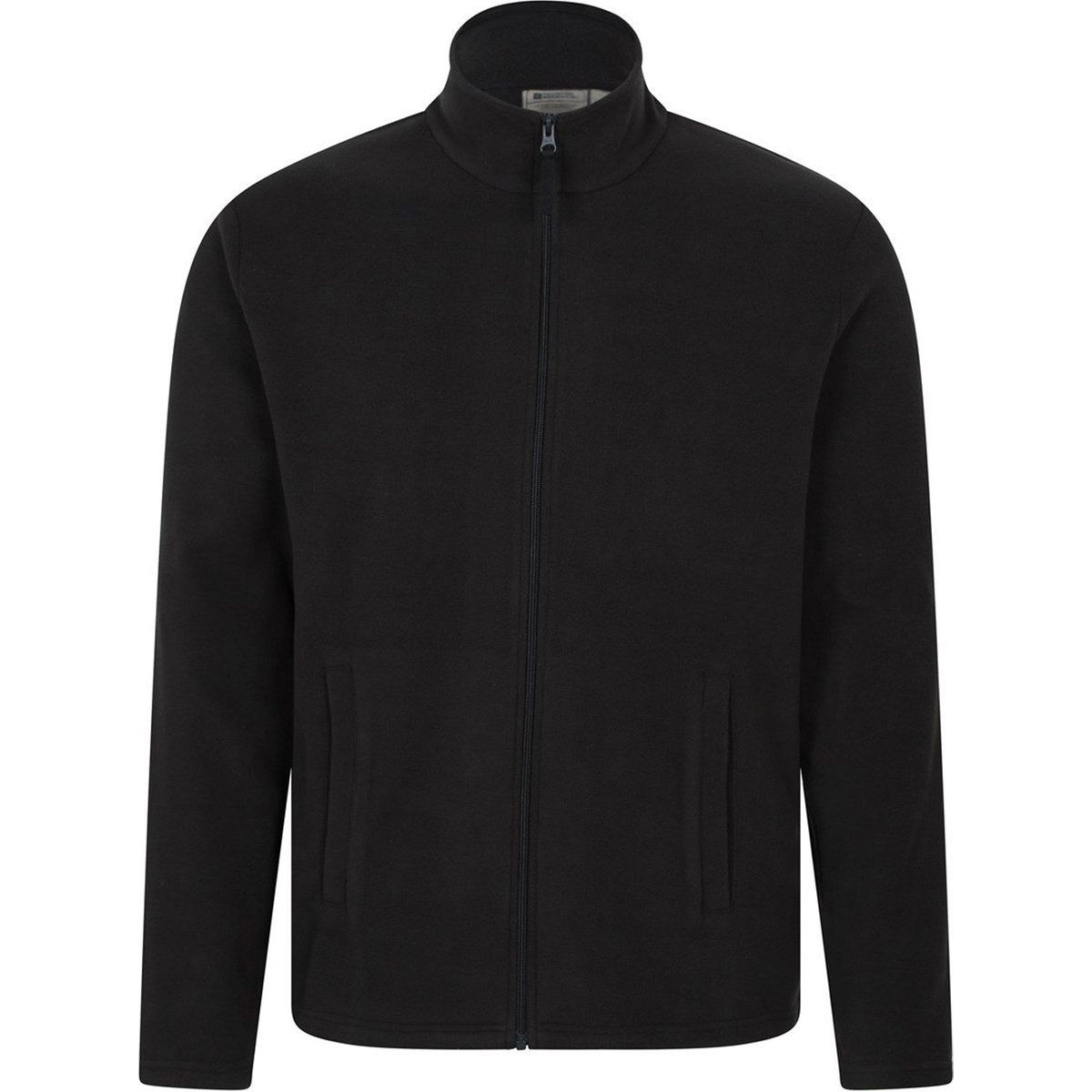 Mountain Warehouse - "Raso" Fleece-Oberteil für Herren, Durchgehender Reißverschluss (Schwarz)