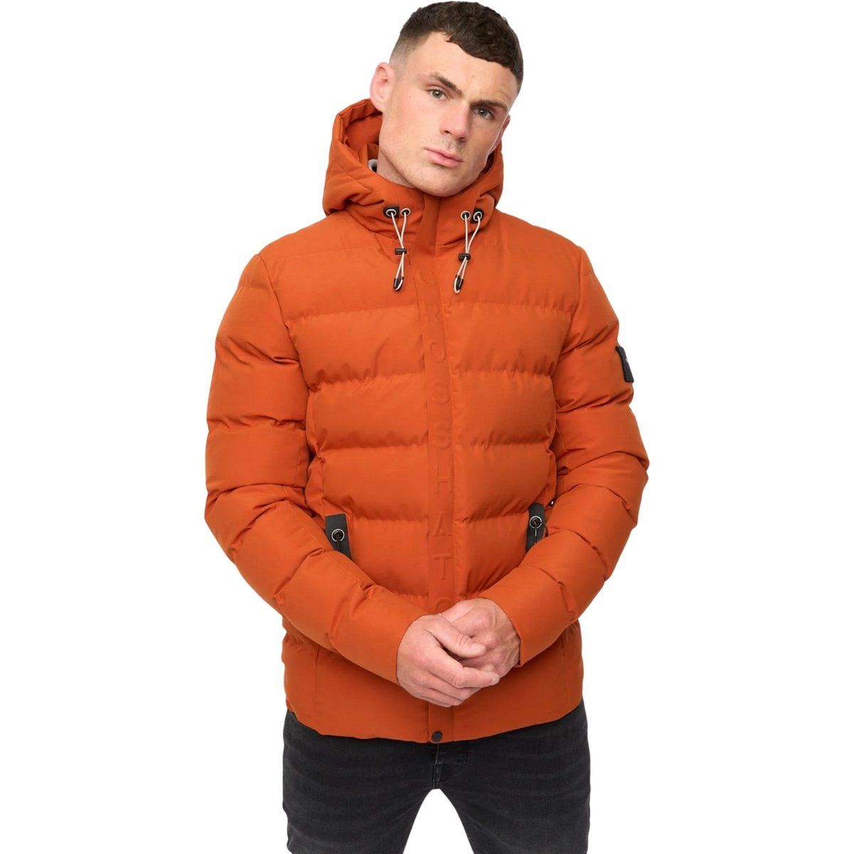 Crosshatch - "Kampleys" Jacke für Herren (Dunkel Orange)