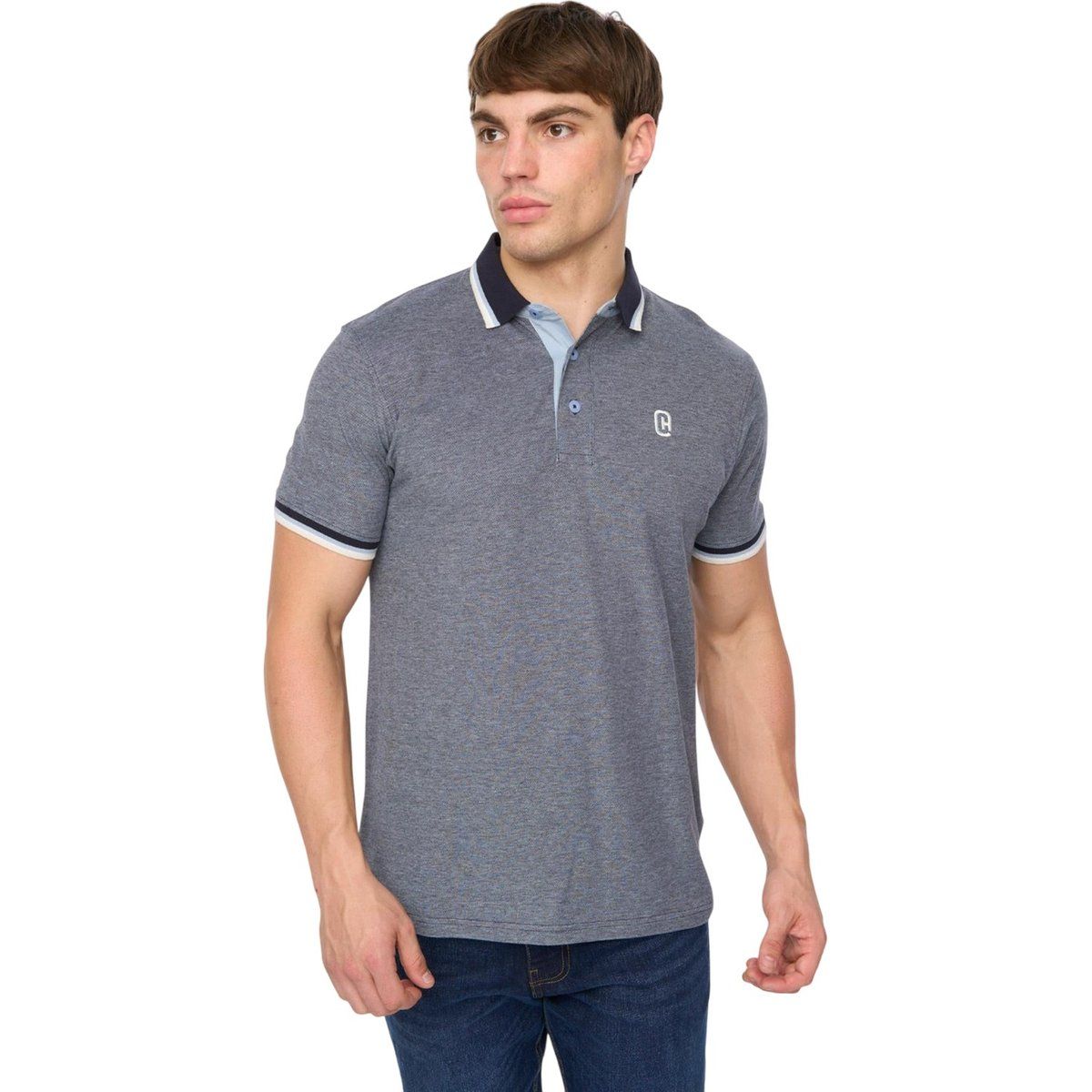 Herren Poloshirt mit Kontrastdetails