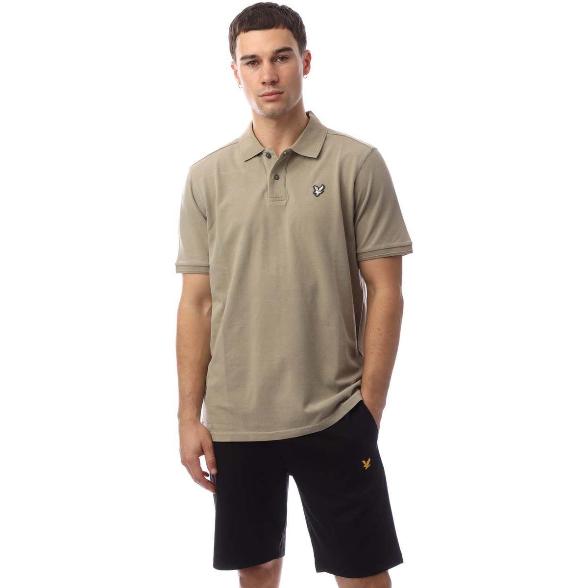 Klassisches Piqué-Poloshirt in Beige