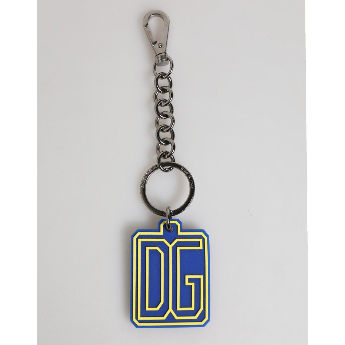 Blau-gelber Logo-Schlüsselanhänger