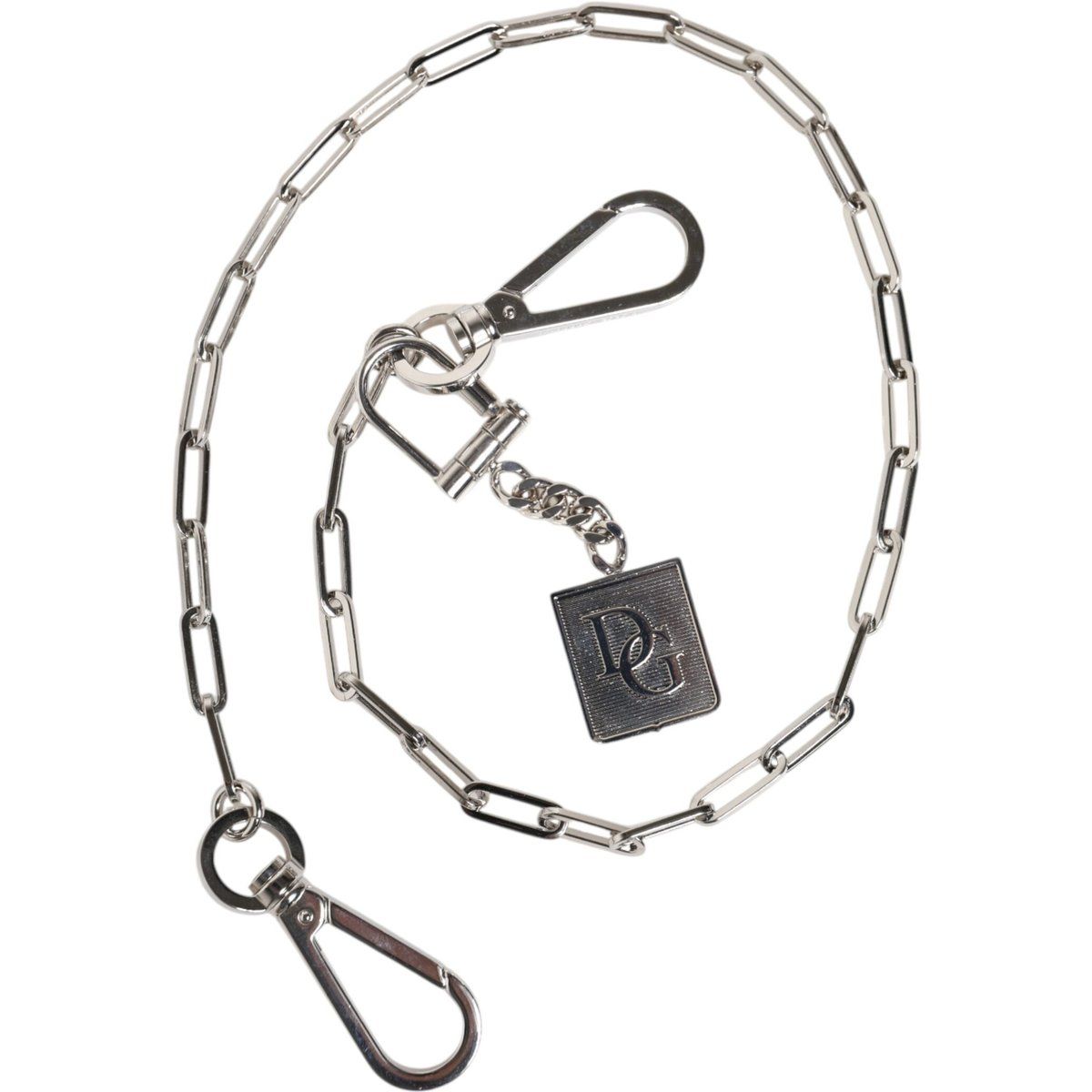 Polierte Gliederkette mit Logo-Anhänger