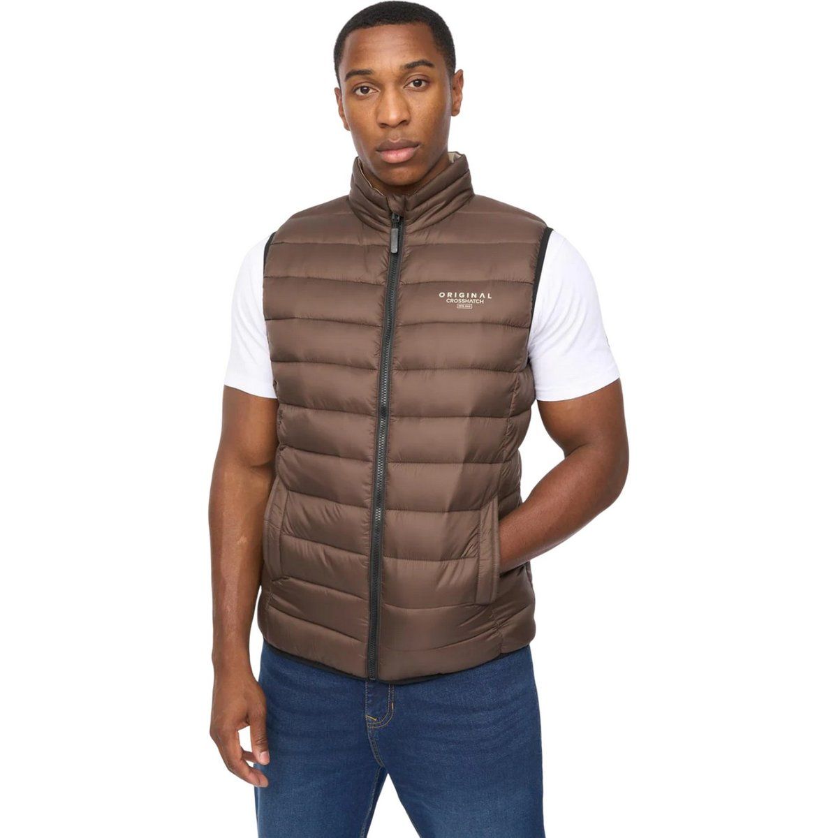 Herrenwattierte Steppweste Gilet
