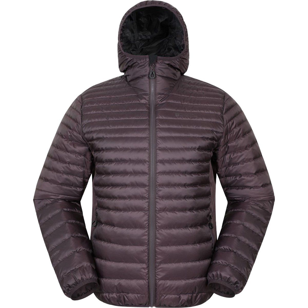 Mountain Warehouse - "Hybrid Extreme" Kapuzenjacke für Herren, Daunen-gefüllt, Federleicht (Dunkelbraun)