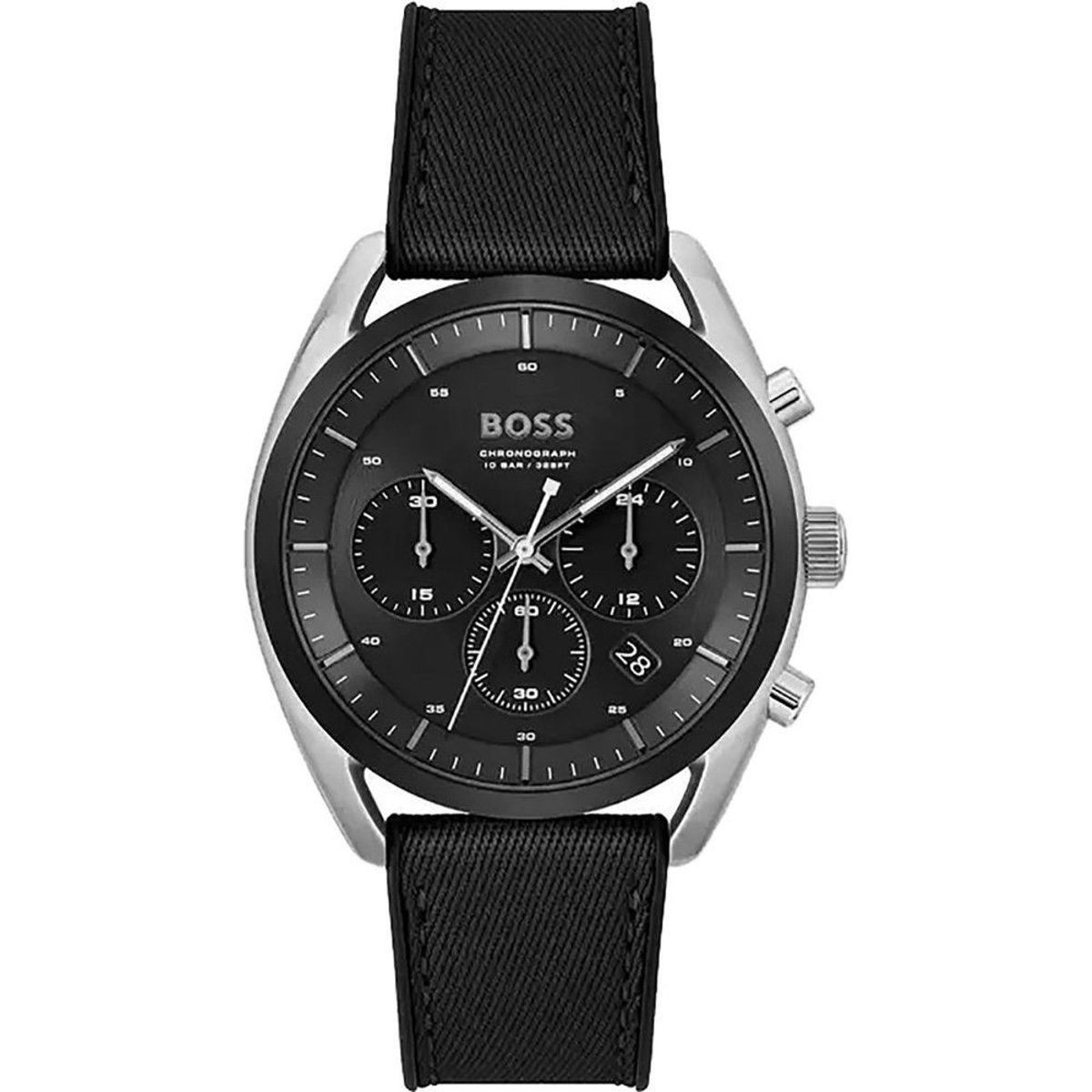 Herren Chronograph Uhr Schwarz