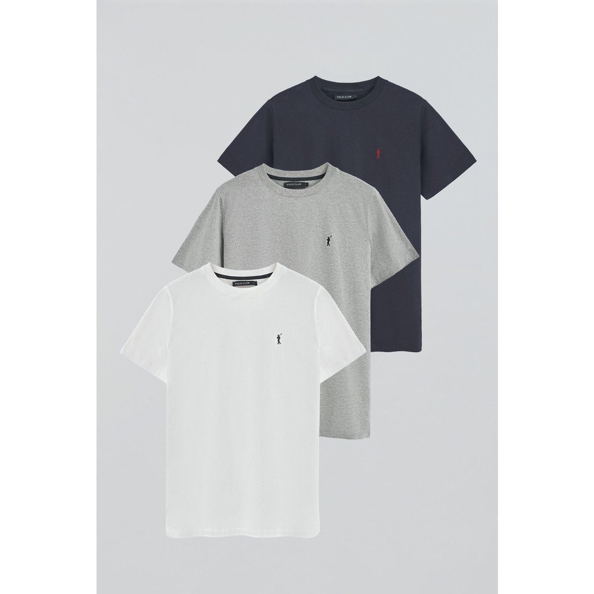 Herren T-Shirt Set mit Rundhalsausschnitt
