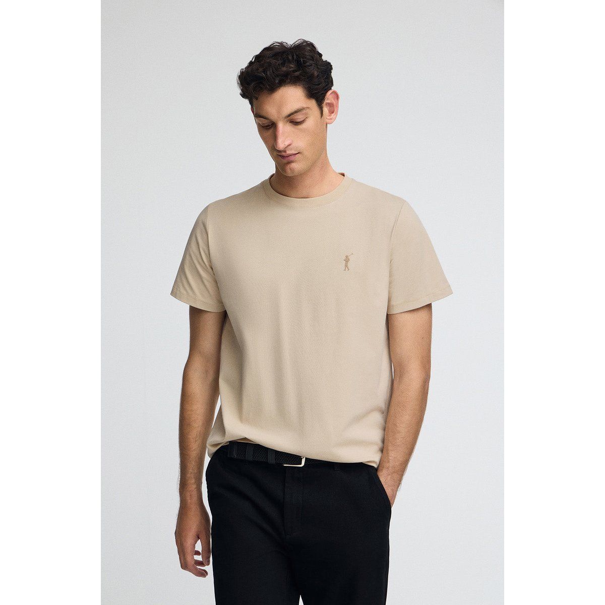 Klassisches T-Shirt mit Rundhalsausschnitt