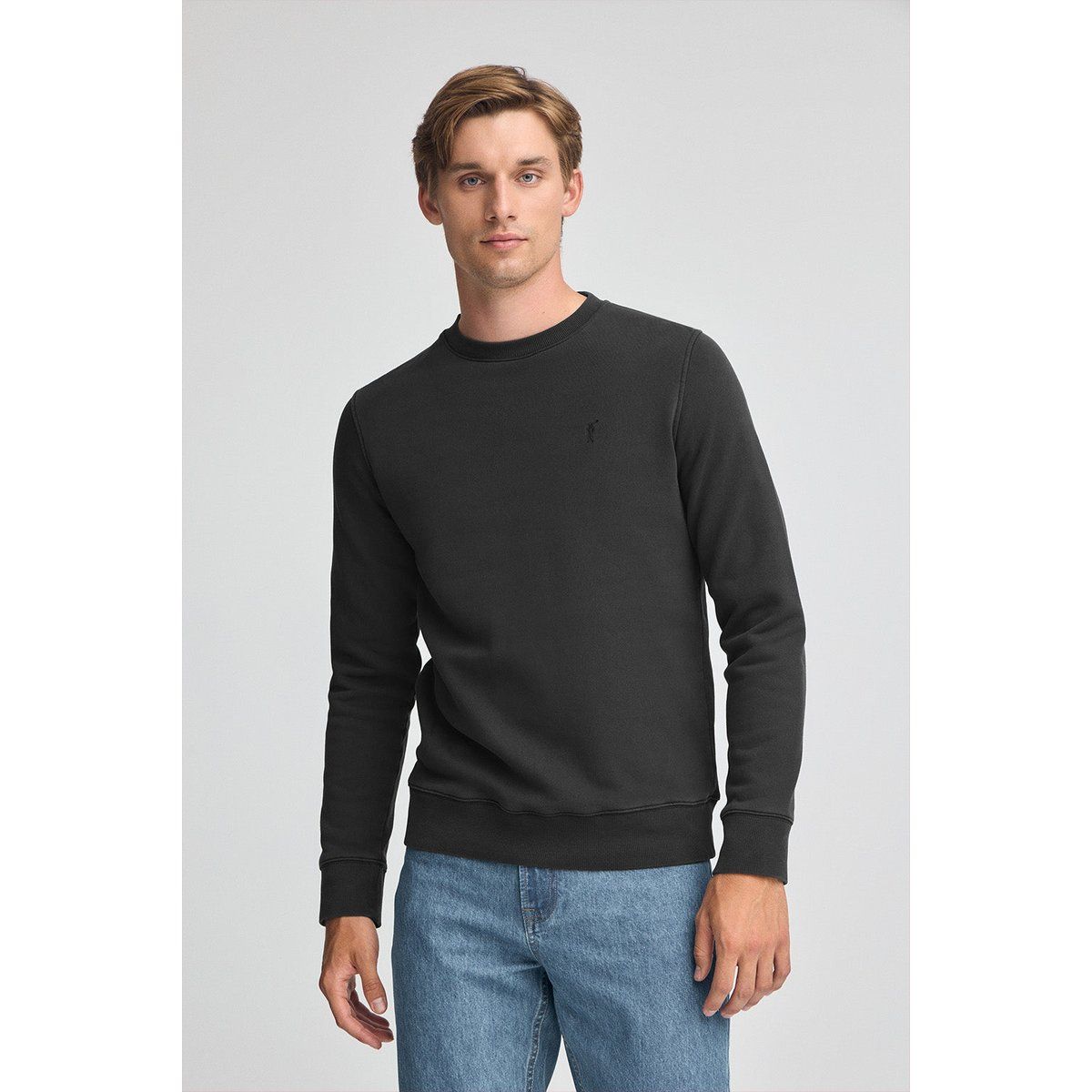 Sweatshirt mit Wascheffekt im Relaxed Fit