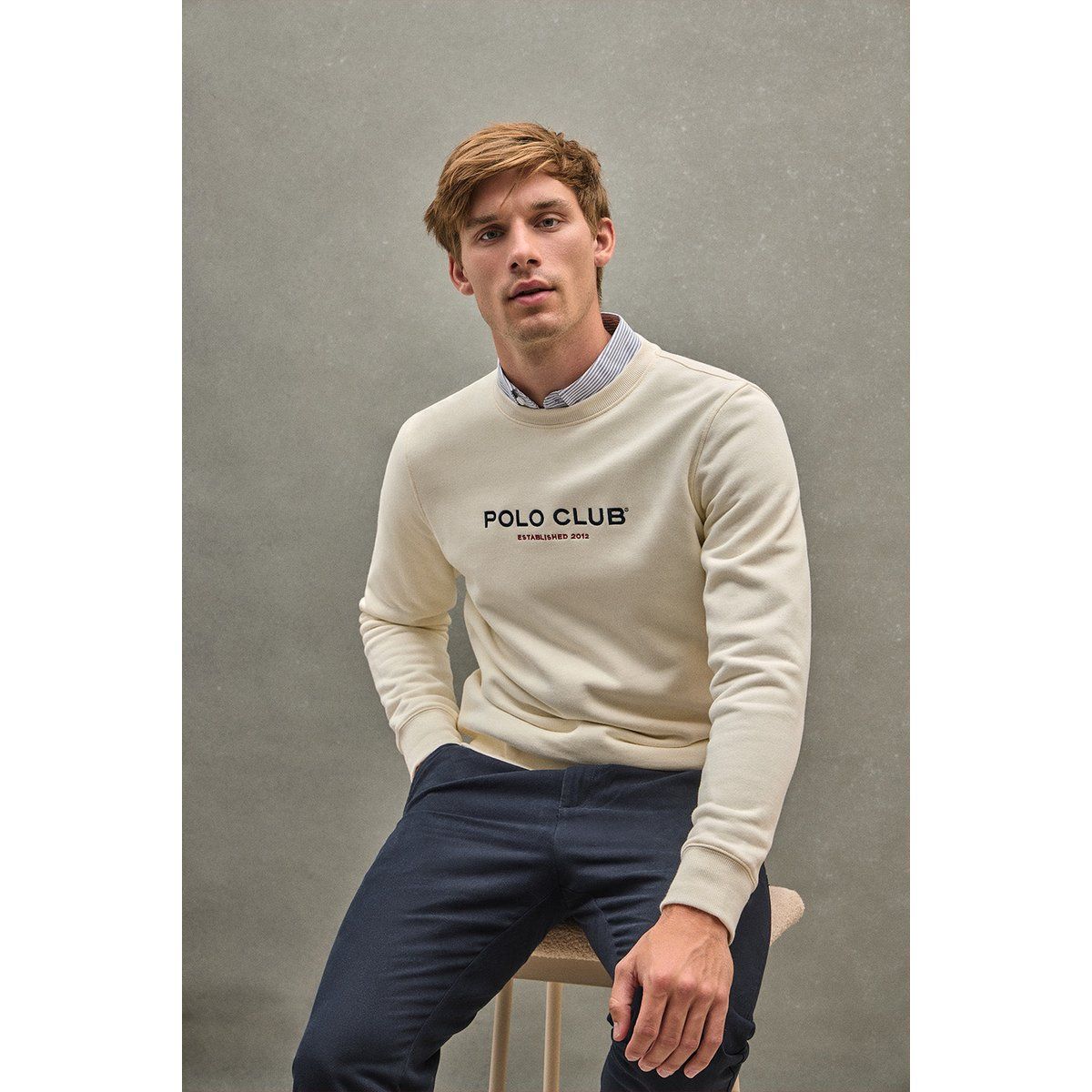 Relaxed Fit Rundhals-Sweatshirt