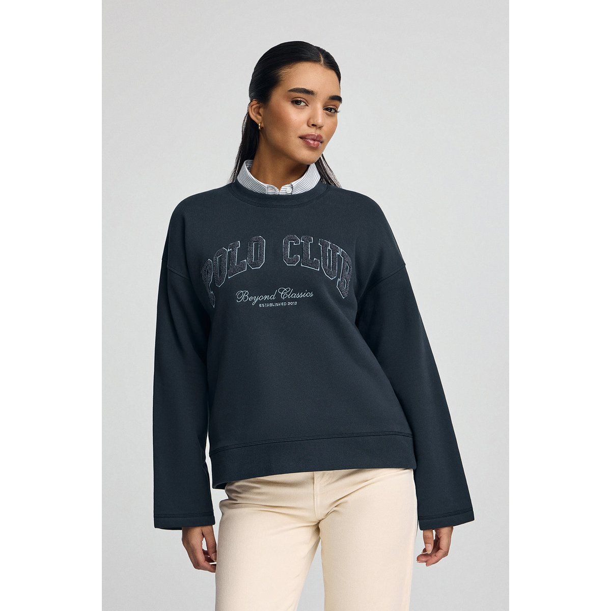 Sweatshirt mit Grafik im lockeren Schnitt