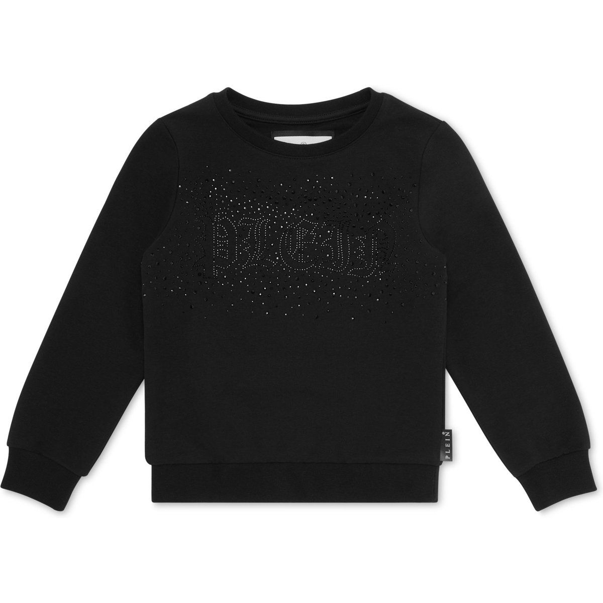 Kristallverziertes Rundhals-Sweatshirt