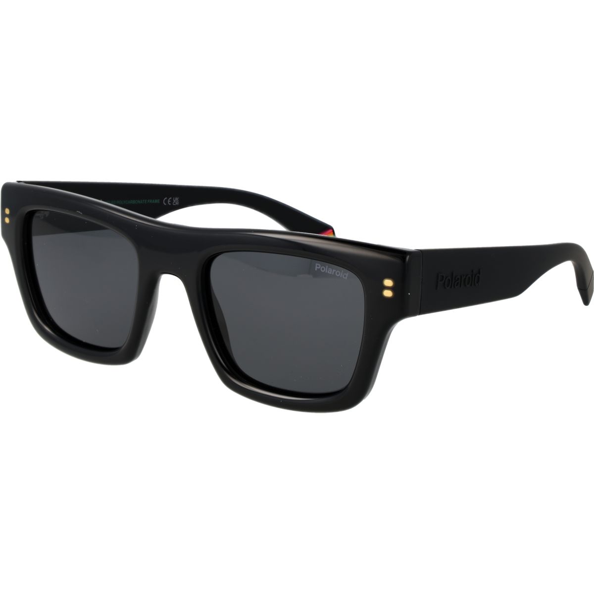 Rechteckige, schwarze, polarisierte Sonnenbrille