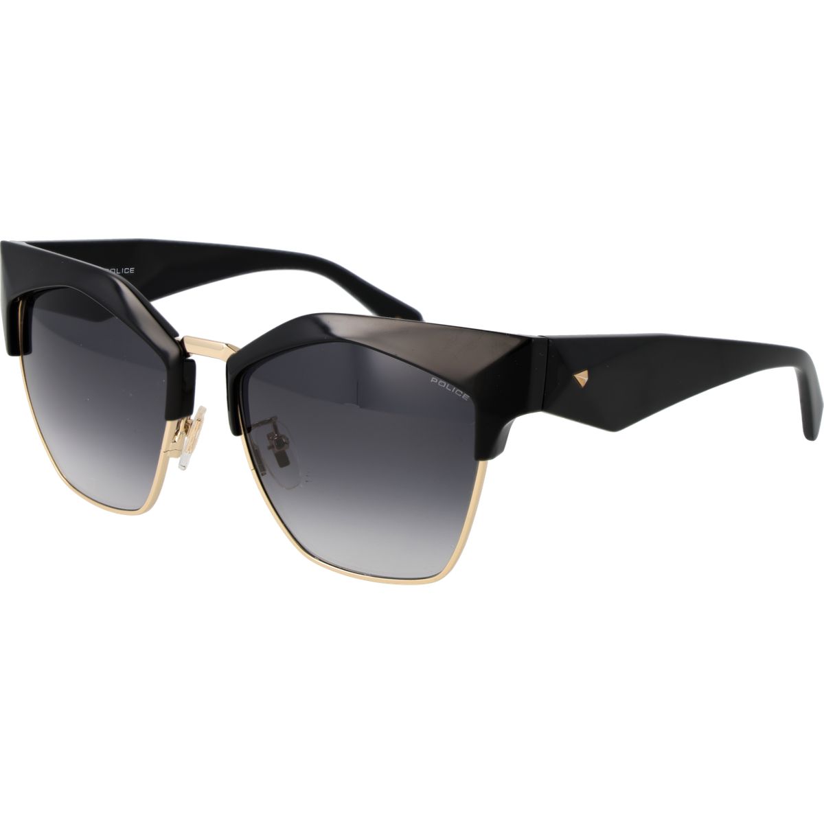 Architektonische Cat-Eye-Sonnenbrille mit Farbverlauf