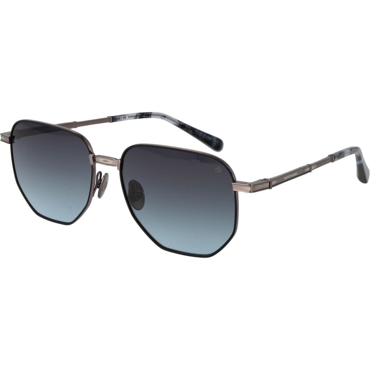 Geometrische Vollrand Sonnenbrille