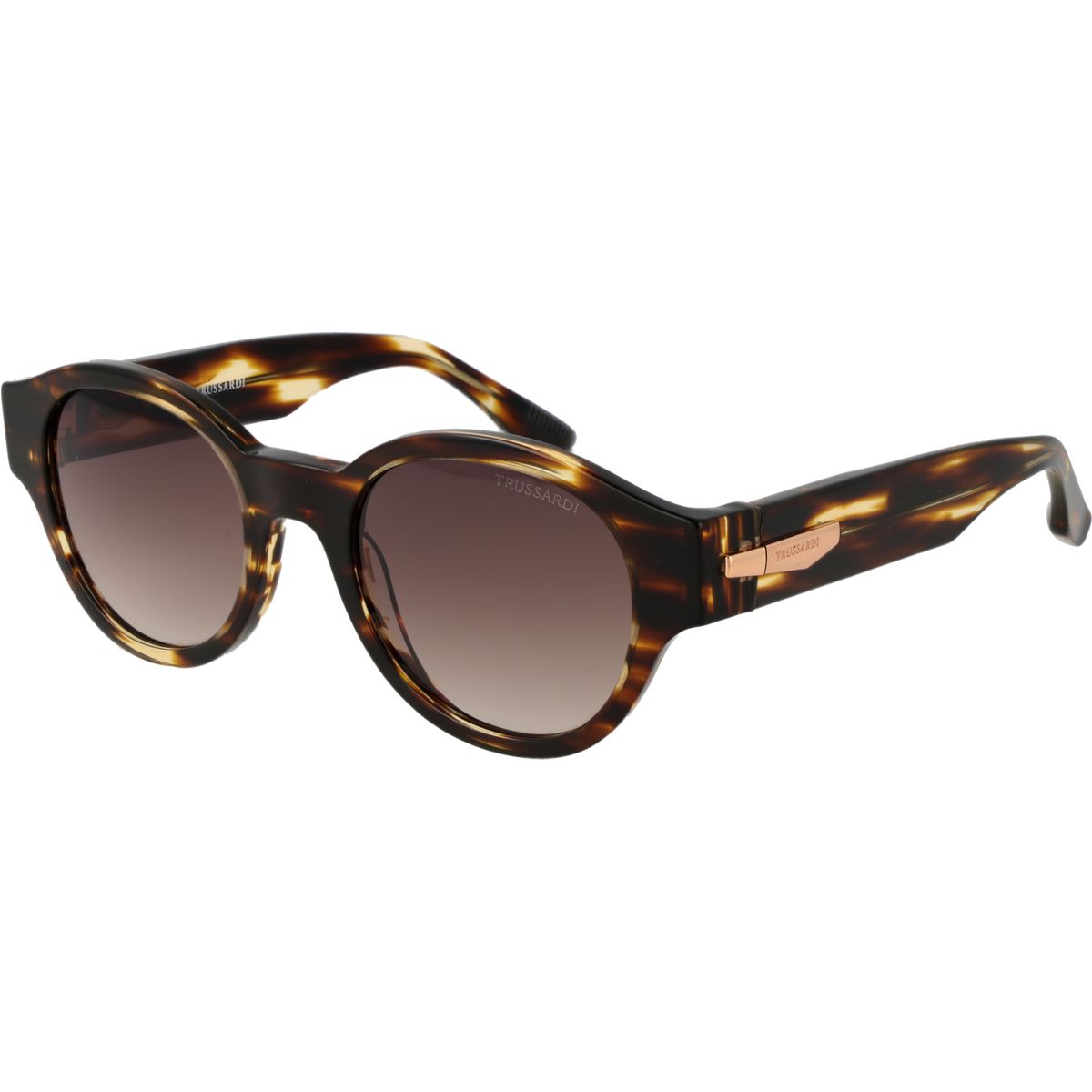 Runde Sonnenbrille in Schildpatt-Optik