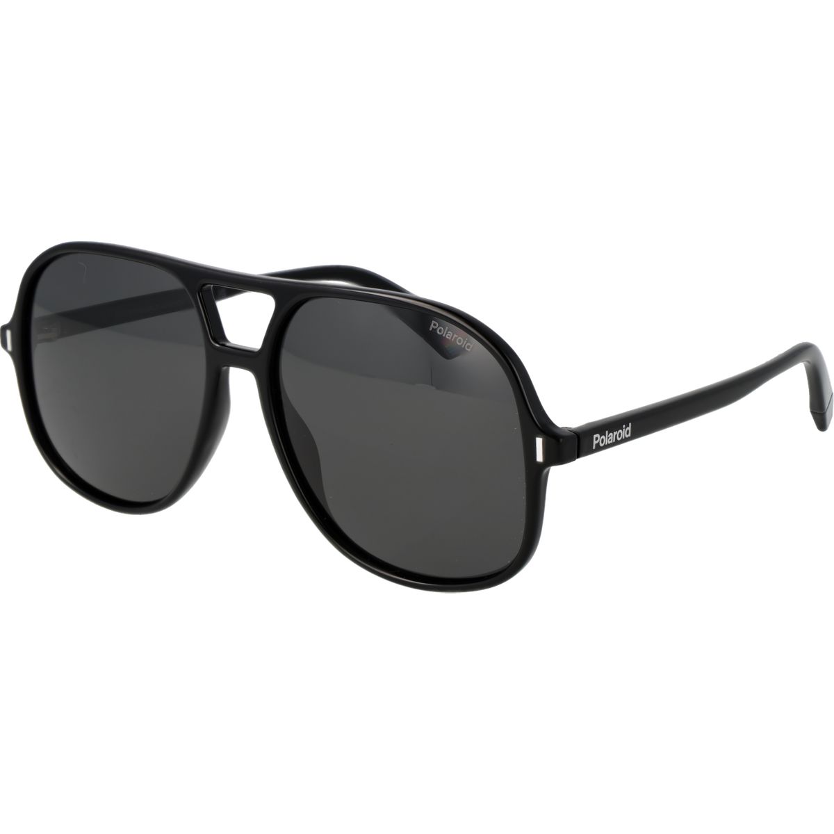 Schwarze Pilotenbrille mit polarisierten Gläsern
