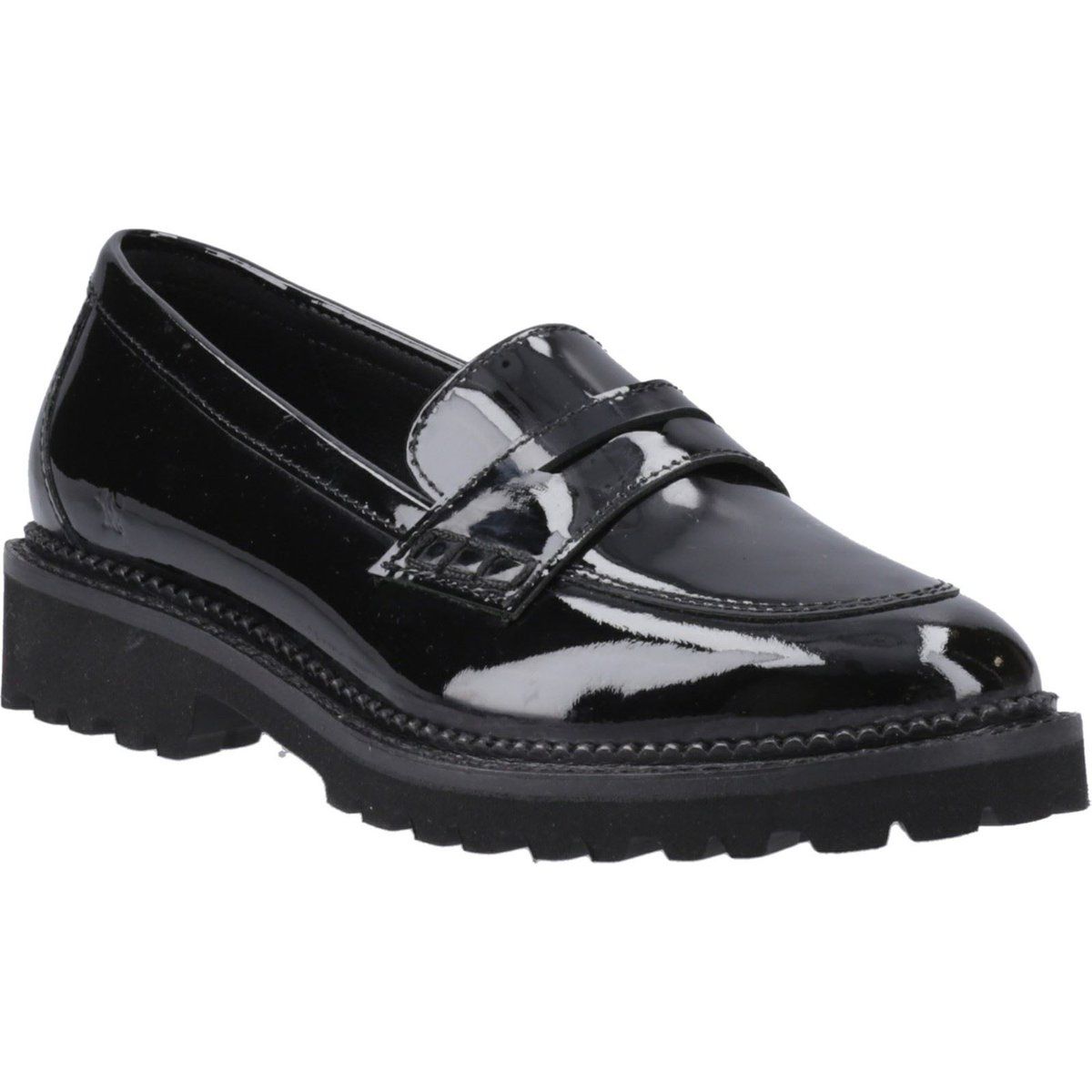Hush Puppies Grazia Mädchenschwarze Slipper Aus Leder