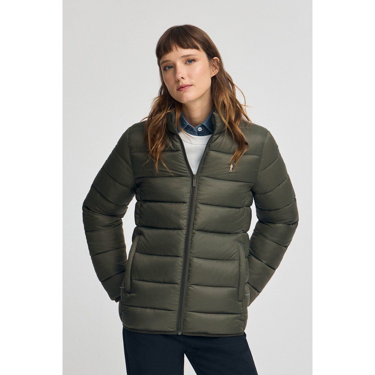 Leichte Steppjacke mit Stickerei