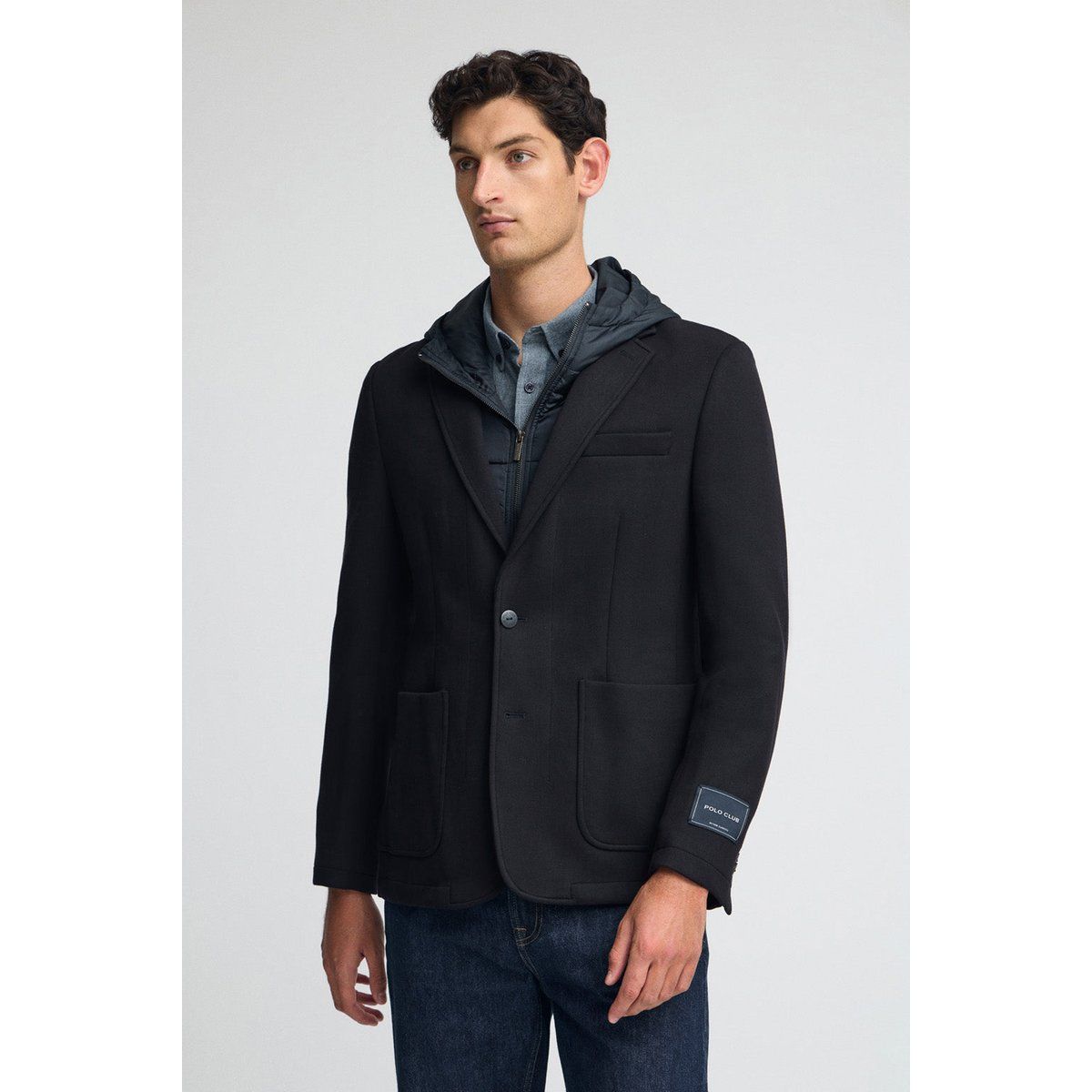 Modern geschnittener Blazer aus Wollmischung