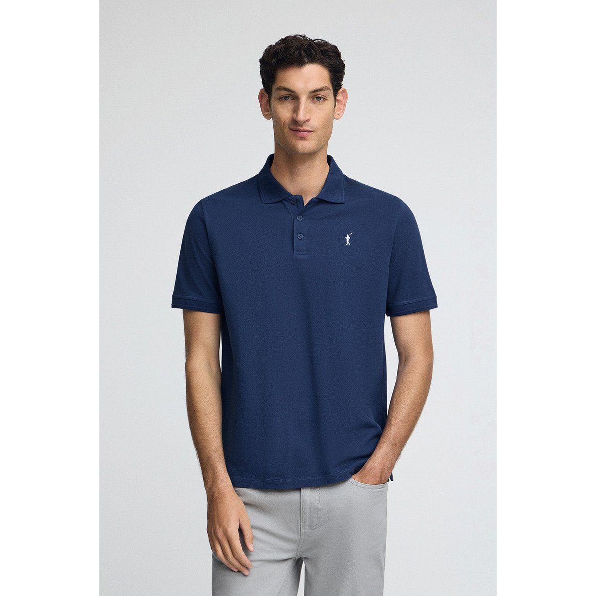 Klassisches Piqué-Poloshirt mit Logo