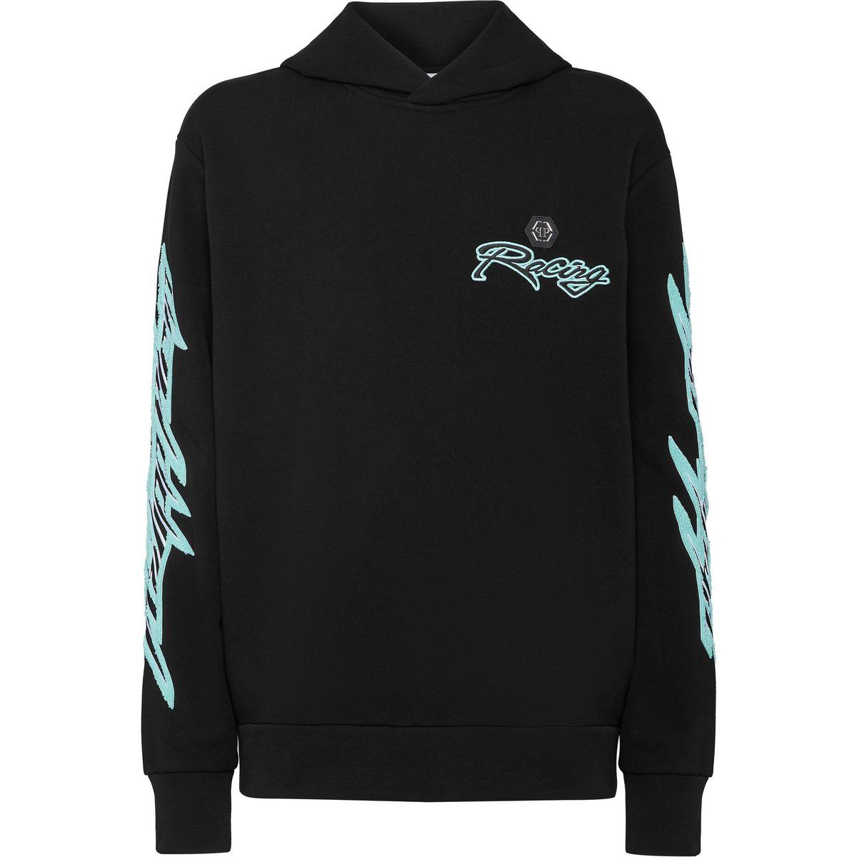 Racing Team Baumwollfleece-Kapuzenpullover