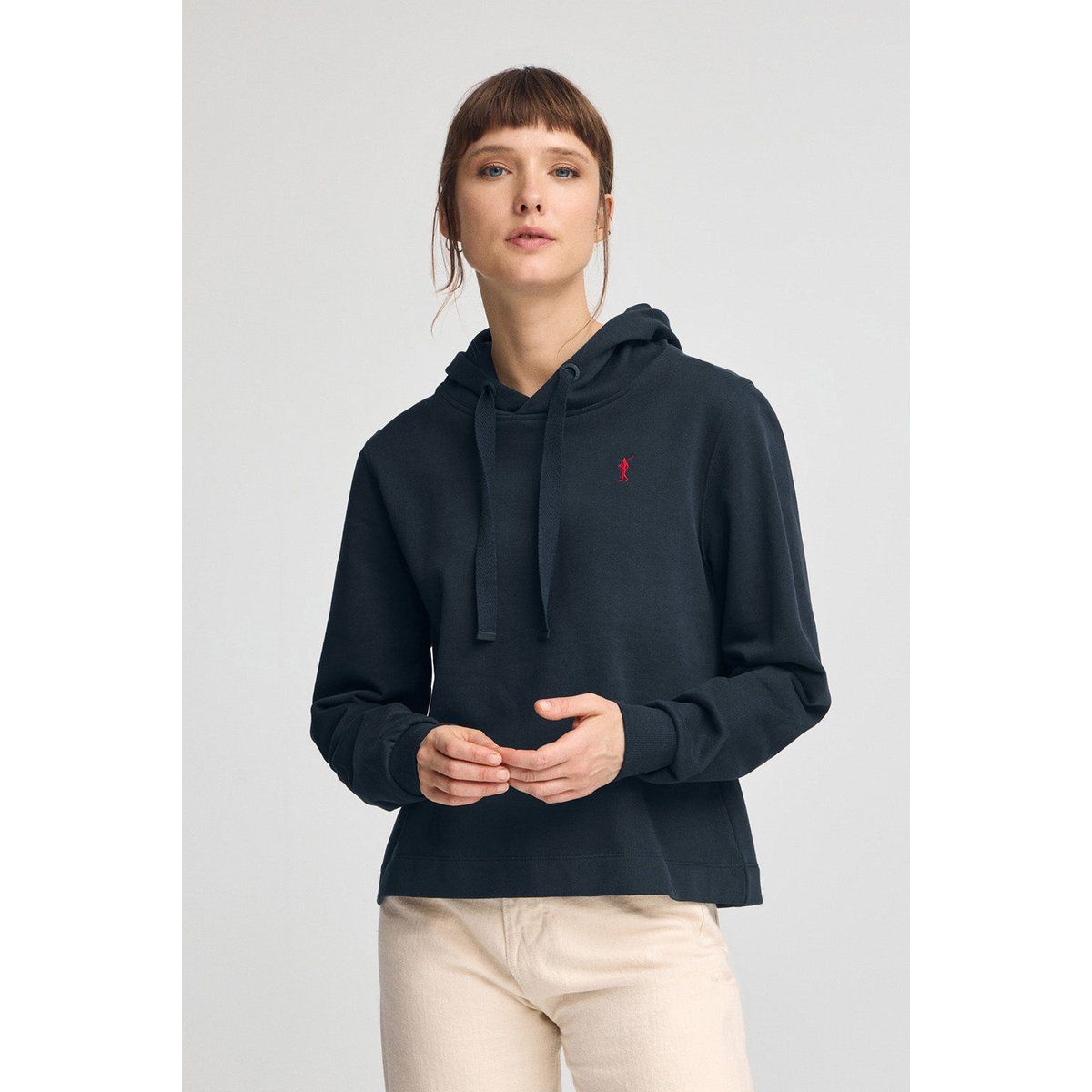 Lässiger Kapuzenpullover mit Logo