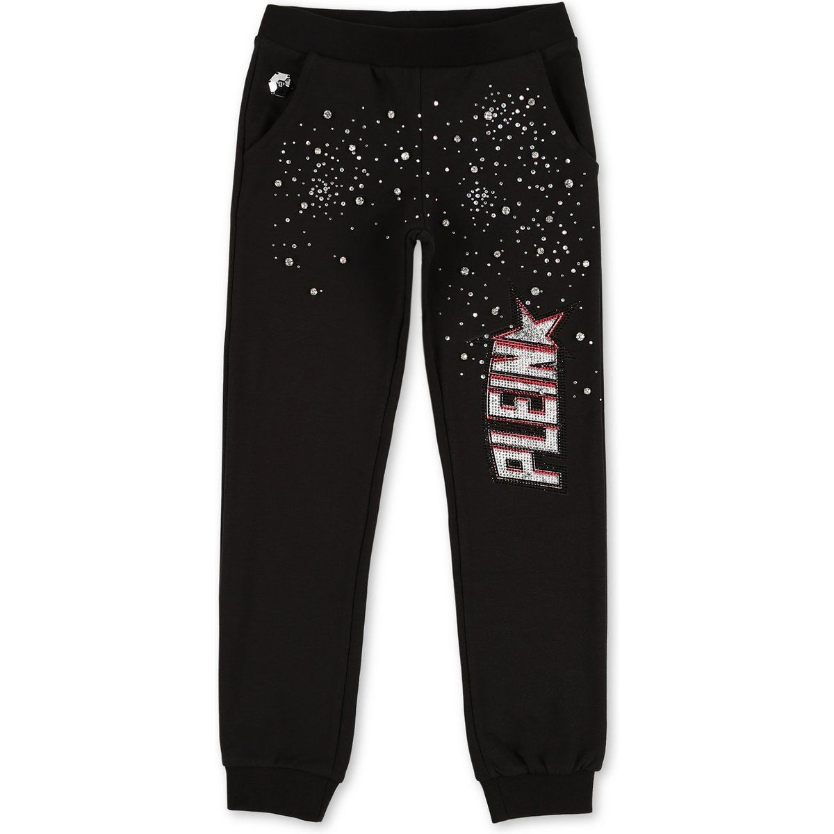Jogginghose aus Fleece mit Strass