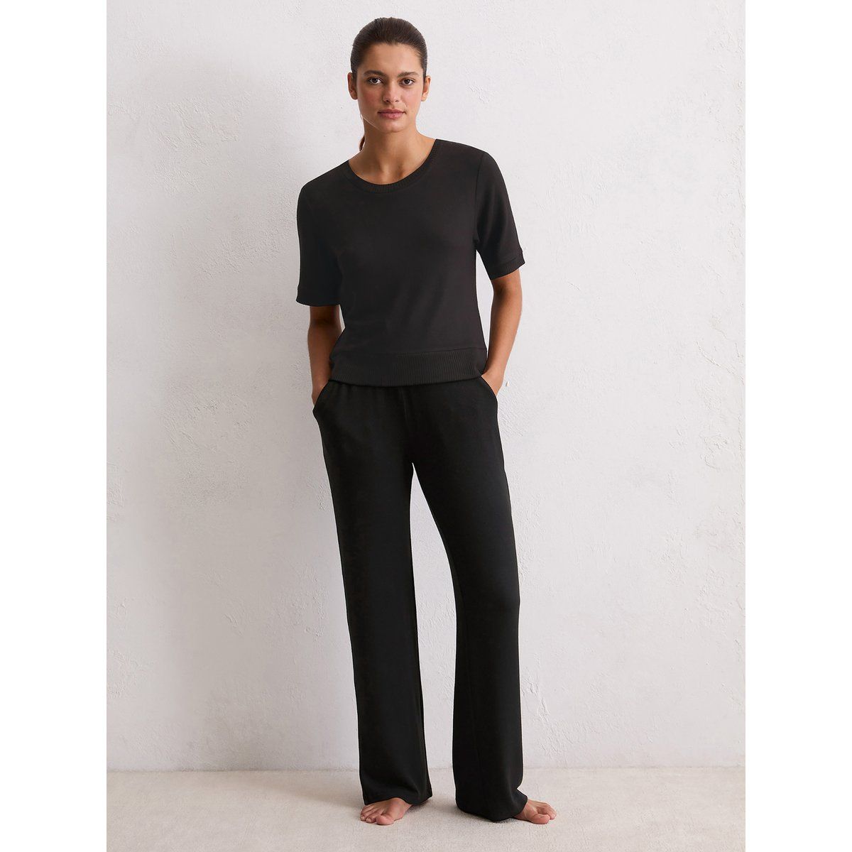 Weiches Rippstrick Thermo-Shirt