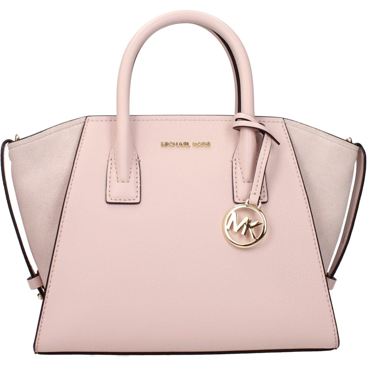Rosa Lederhandtasche