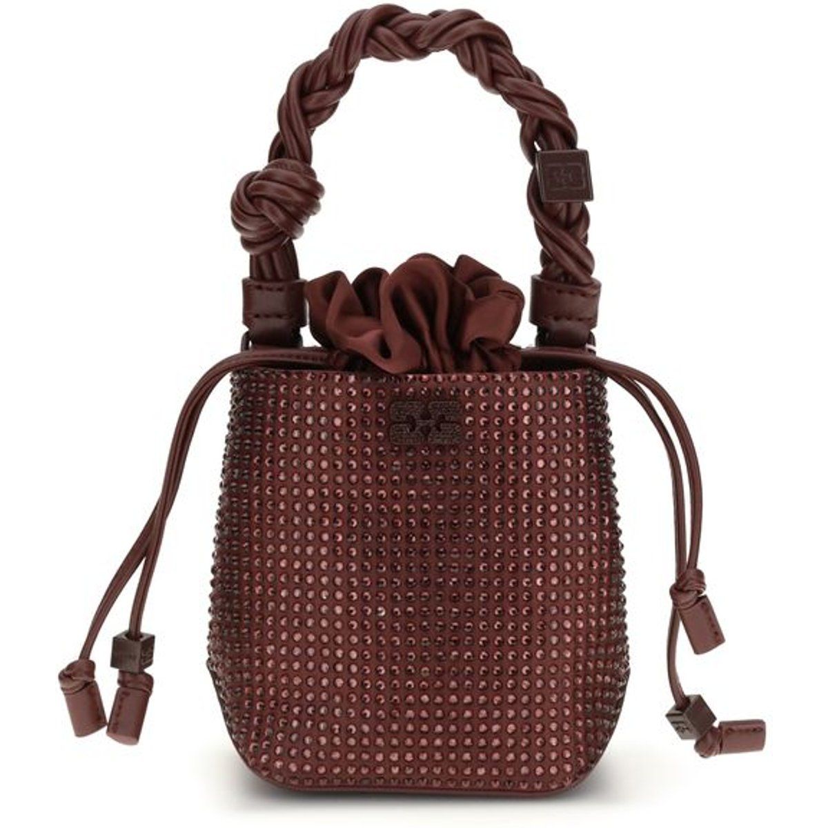 Mini-Beuteltasche mit Strassverzierungen
