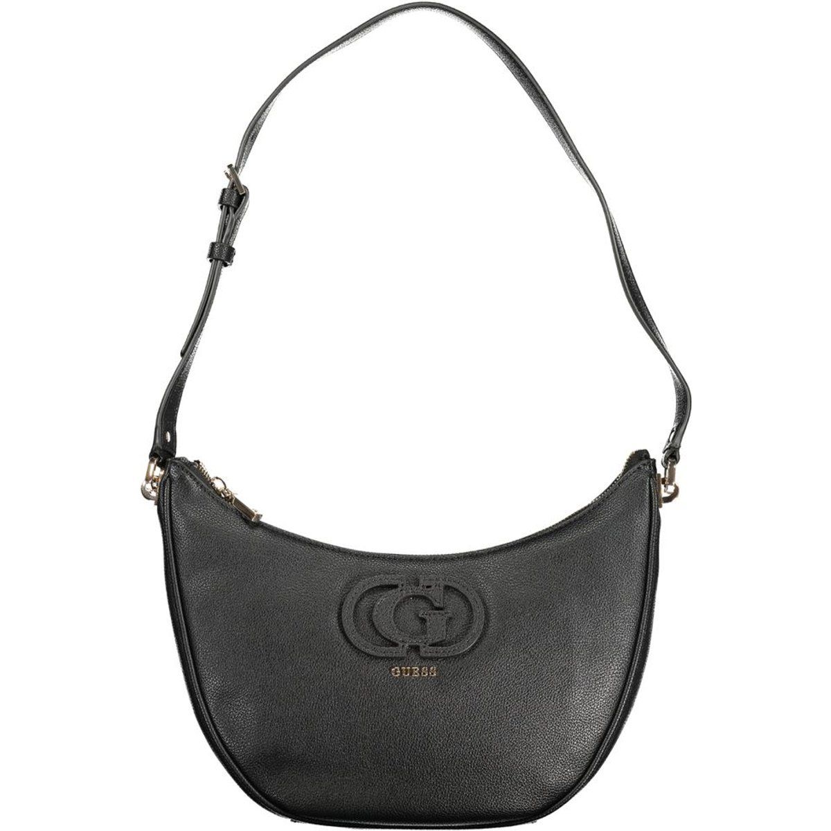 Klassische Schultertasche mit Logo