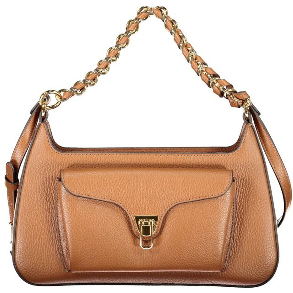 Schultertasche aus Leder mit Kettenträger