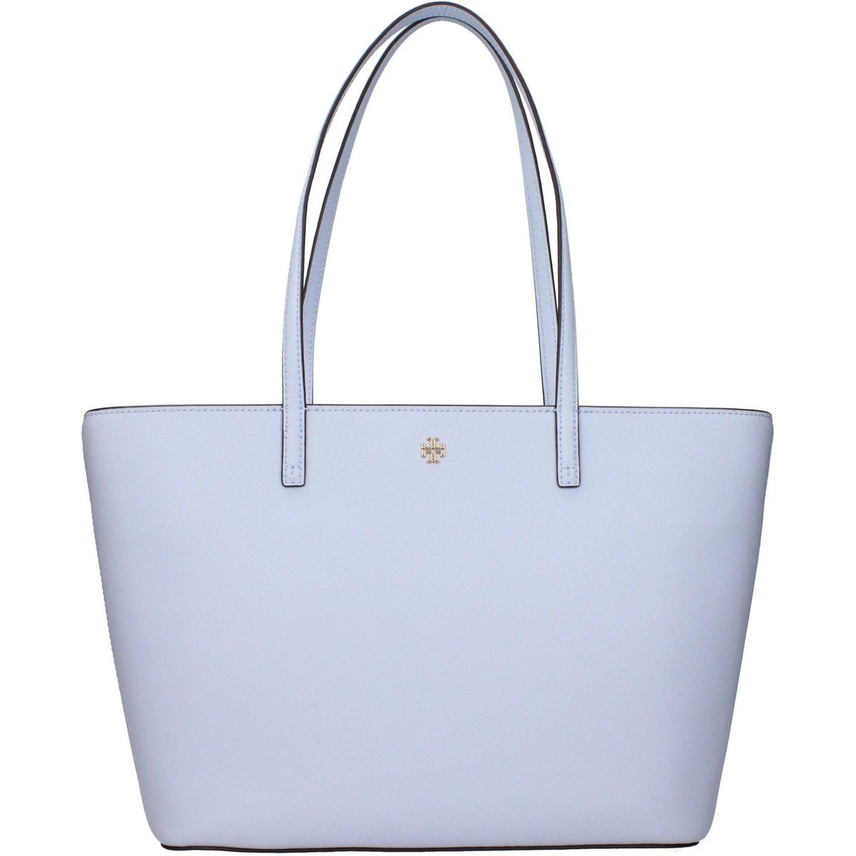 Helles Blau Leder Schultertasche