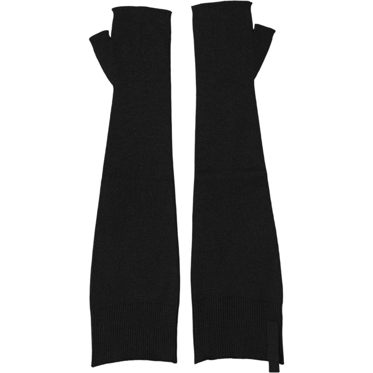 Fingerlose Strickhandschuhe aus Wolle für Herren