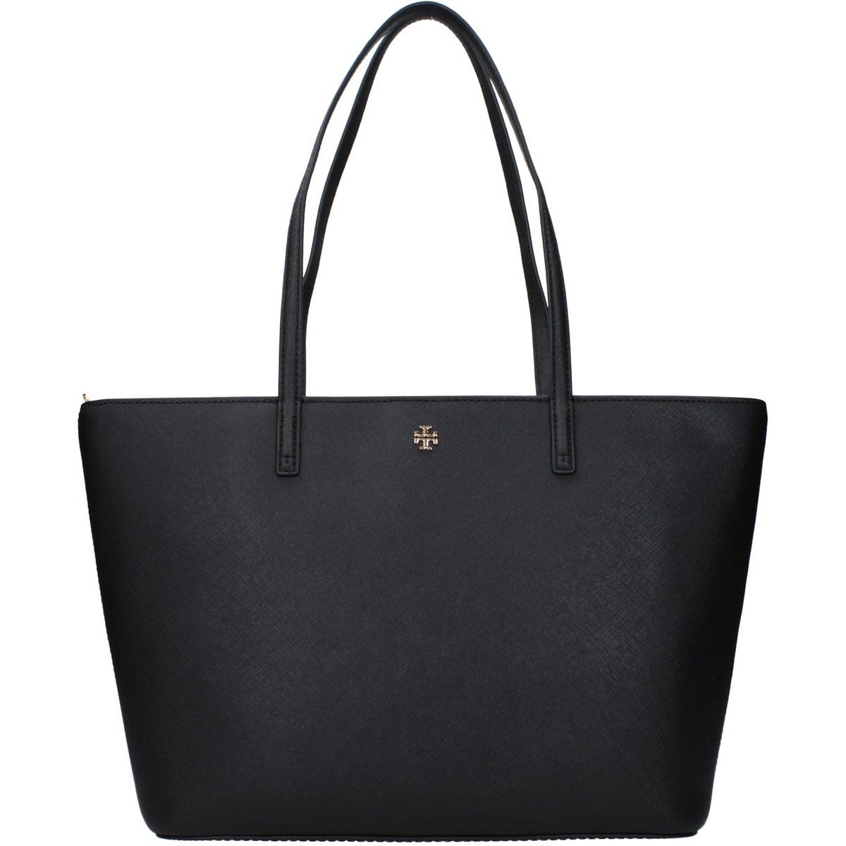Schwarze Leder-Schultertasche