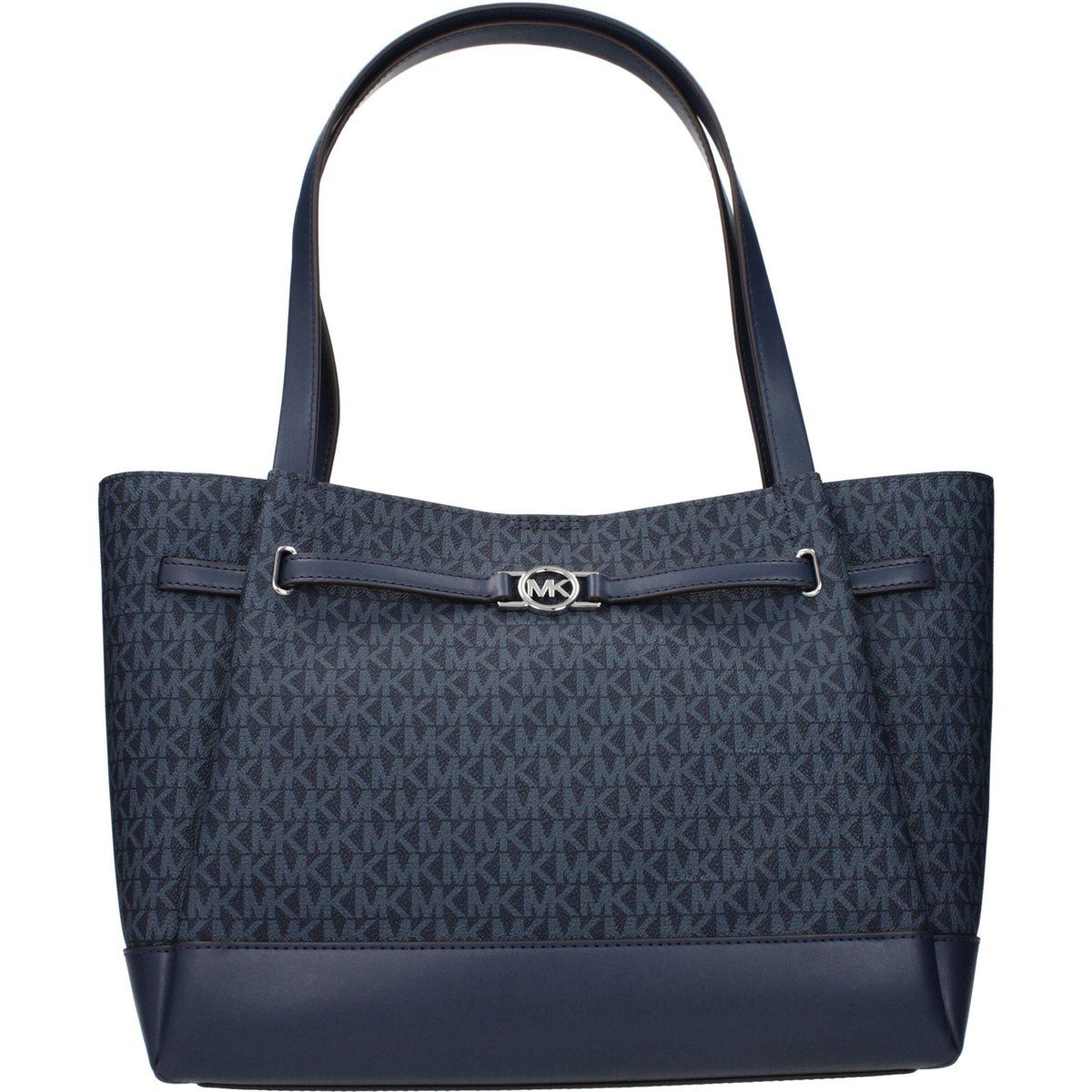 Blaue Stoff-Schultertasche
