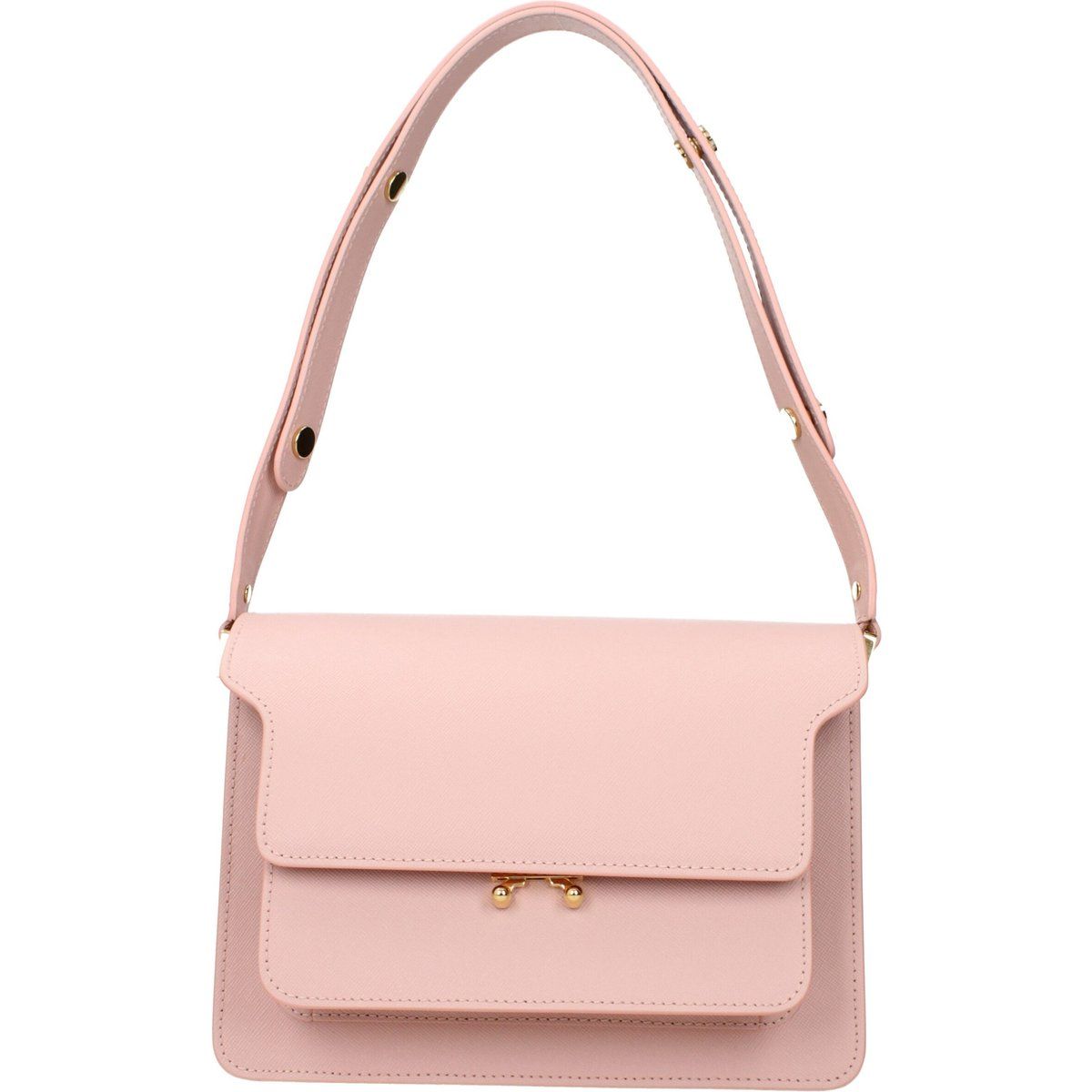 Rosa Leder Schultertasche