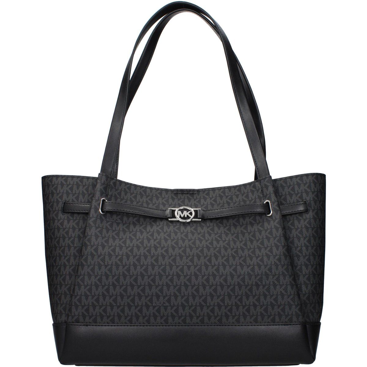 Schwarze Stoff Schultertasche