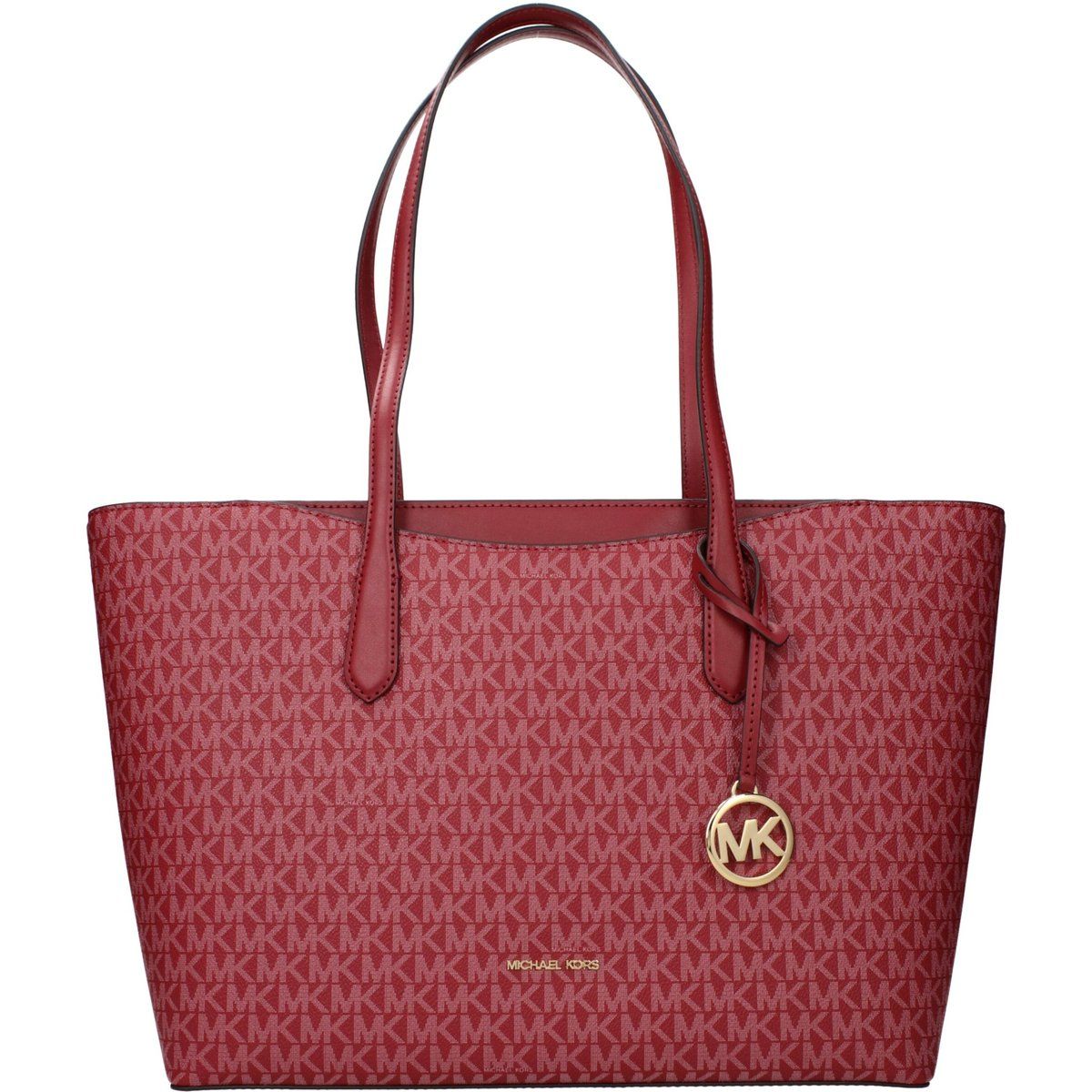 Rote Stoff-Schultertasche